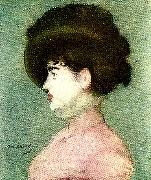 Edouard Manet portratt av irma brunner painting